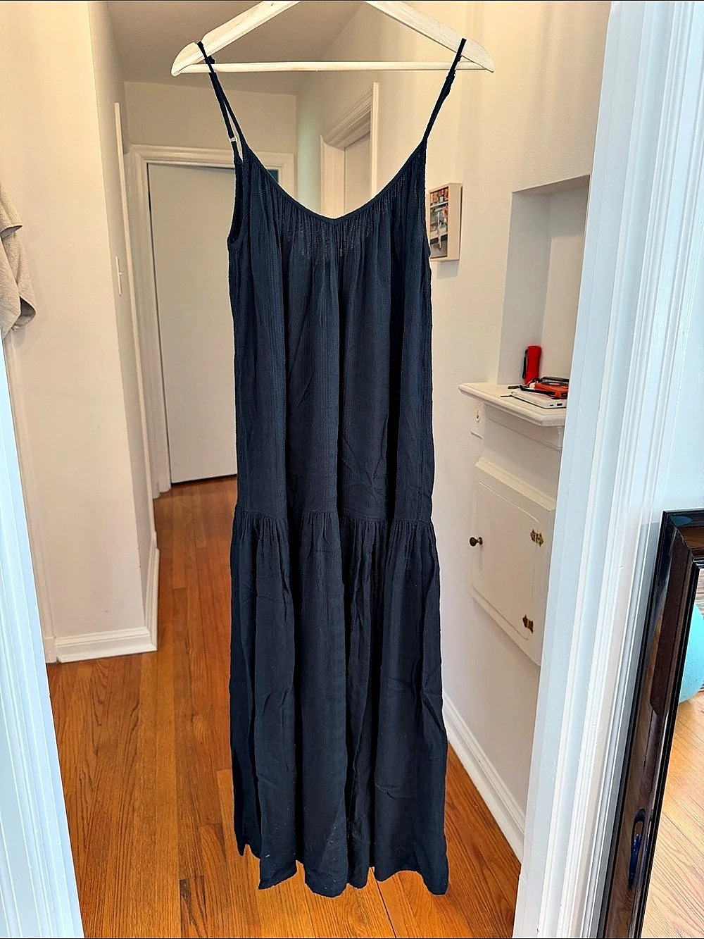 L*SPACE Santorini Tiered Maxi Dress Black Small